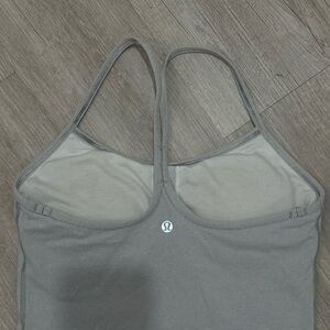 Lululemon grey stripped razor back